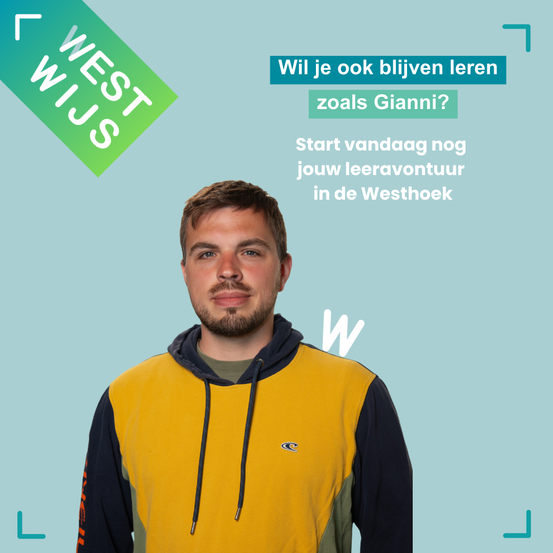 Portret cursist Tweedekansonderwijs Gianni Couteau